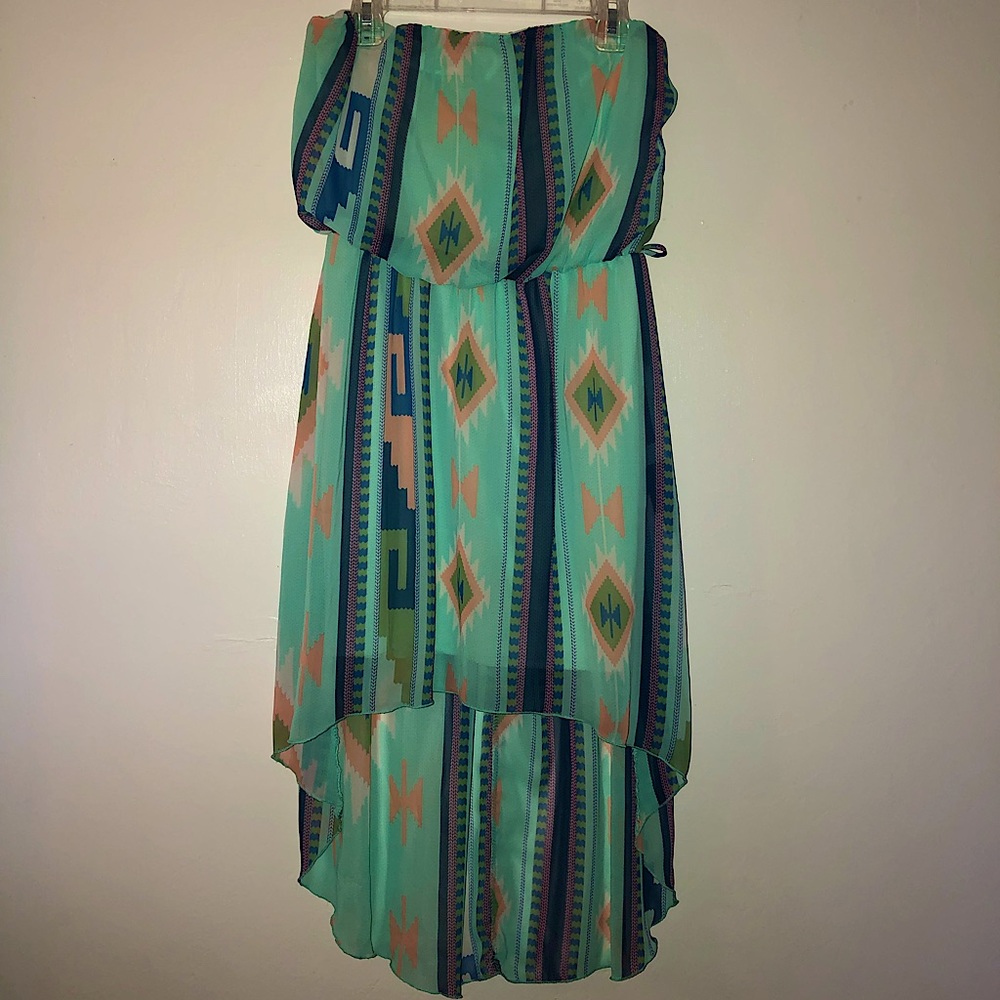 High Low buckle maxi dress strapless 🌵🏜